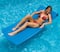 Swimline SofSkin 6ft. Blue Ripple Floating Mattress